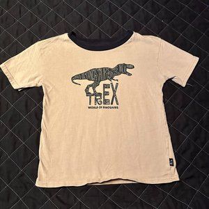 Tan shirt with T-Rex